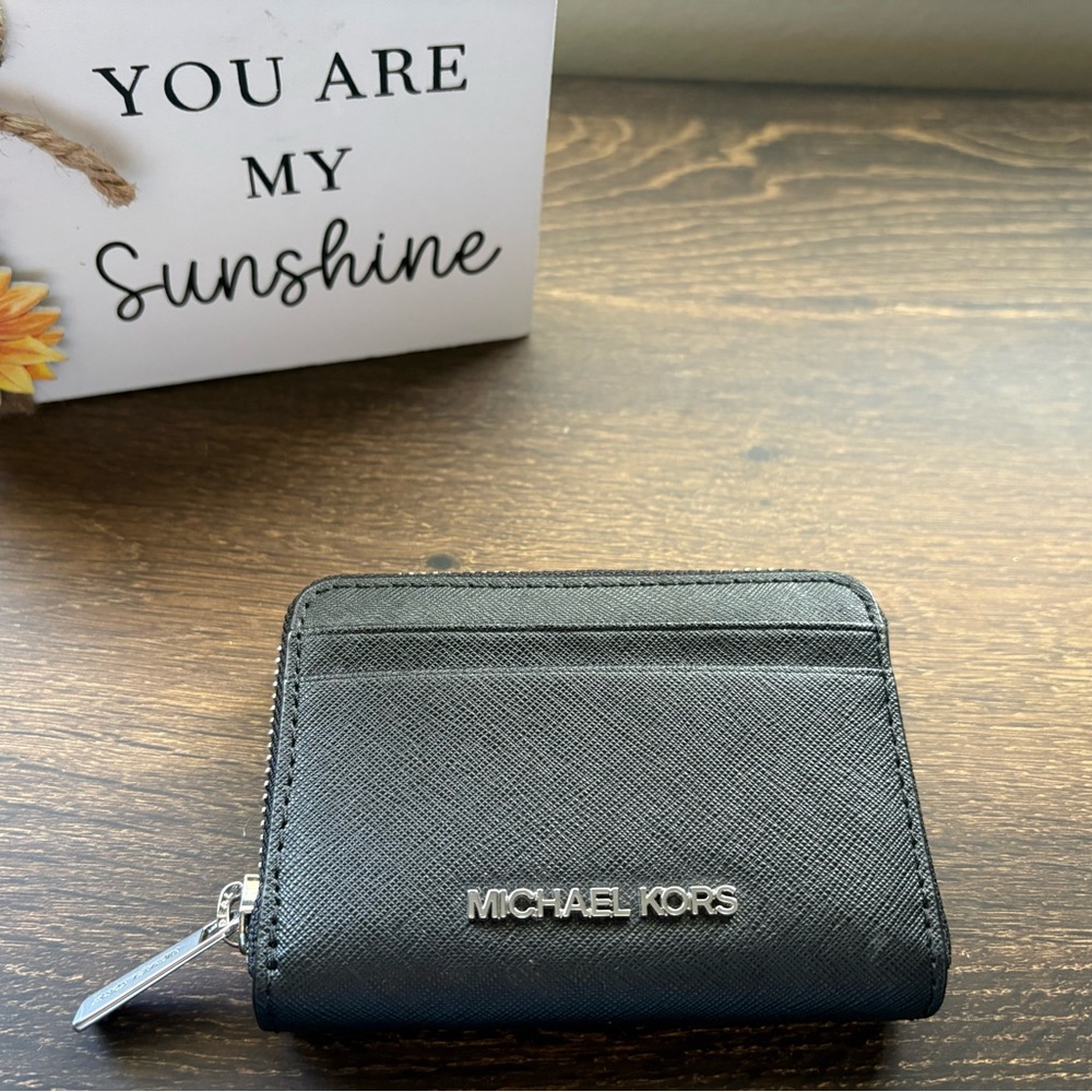 New Michael Kors Black Card Holder